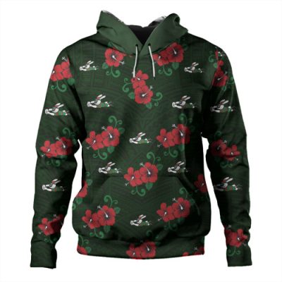 South Sydney Rabbitohs Hoodie - Bunnies With Maori Patterns Hoodie