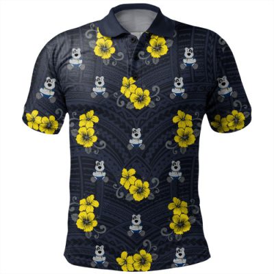 North Queensland Cowboys Custom Polo Shirt - Tropical Patterns North Queensland Cowboys Polo Shirt