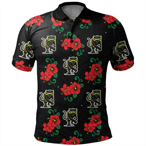 Penrith Panthers Custom Polo Shirt - Penrith Panthers With Maori Patterns Polo Shirt Penrith Panthers Custom Polo Shirt - Penrith Panthers With Maori Patterns Polo Shirt