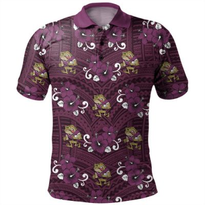 Cane Toads Custom Polo Shirt - QLD With Maori Patterns Polo Shirt