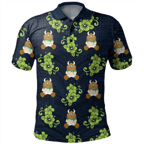 Canberra Raiders Polo Shirt - With Maori Pattern Canberra Raiders Polo Shirt - With Maori Pattern