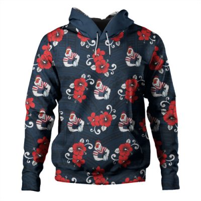 Sydney Roosters Hoodie - With Maori Pattern