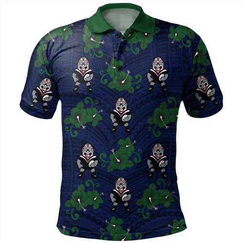New Zealand Warriors Sport Polo Shirt - With Maori Pattern New Zealand Warriors Sport Polo Shirt - With Maori Pattern