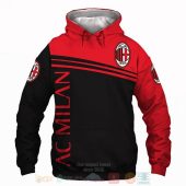 AC Milan Black Red Pullover Hoodie