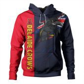 Adelaide Crows Hoodie Burning Passion Of Power Scratch Style