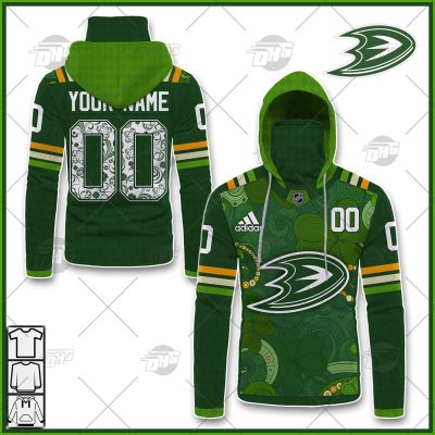 Personalized NHL Anaheim Ducks Jersey 2022 St. Patrick's Day Hoodie Shirt Long Sleeve| Personalize Your Own New & Retro Sports Jerseys, Hoodies, T Shirts