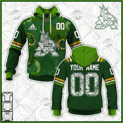 Personalized NHL Arizona Coyotes Jersey 2022 St. Patrick's Day Hoodie Shirt Long Sleeve| Personalize Your Own New & Retro Sports Jerseys, Hoodies, T Shirts