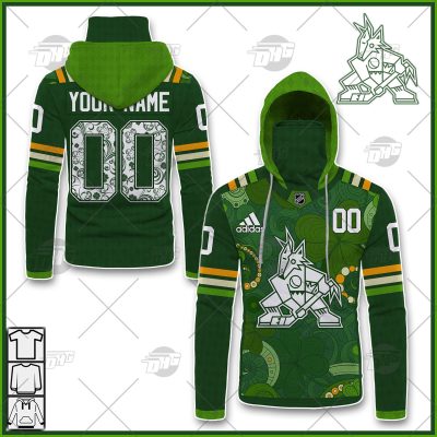 Personalized NHL Arizona Coyotes Jersey 2022 St. Patrick's Day Hoodie Shirt Long Sleeve| Personalize Your Own New & Retro Sports Jerseys, Hoodies, T Shirts
