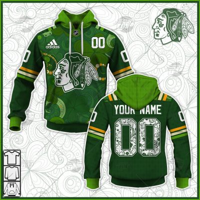 Personalized NHL Chicago Blackhawks Jersey 2022 St. Patrick's Day Hoodie Shirt Long Sleeve| Personalize Your Own New & Retro Sports Jerseys, Hoodies, T Shirts
