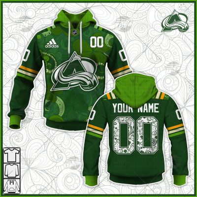 Personalized NHL Colorado Avalanche Jersey 2022 St. Patrick's Day Hoodie Shirt Long Sleeve| Personalize Your Own New & Retro Sports Jerseys, Hoodies, T Shirts