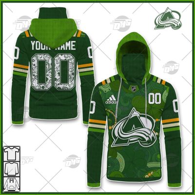 Personalized NHL Colorado Avalanche Jersey 2022 St. Patrick's Day Hoodie Shirt Long Sleeve| Personalize Your Own New & Retro Sports Jerseys, Hoodies, T Shirts