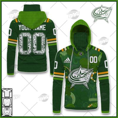 Personalized NHL Columbus Blue Jackets Jersey 2022 St. Patrick's Day Hoodie Shirt Long Sleeve| Personalize Your Own New & Retro Sports Jerseys, Hoodies, T Shirts