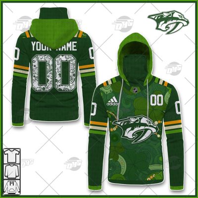 Personalized NHL Nashville Predators Jersey 2022 St. Patrick's Day Hoodie Shirt Long Sleeve| Personalize Your Own New & Retro Sports Jerseys, Hoodies, T Shirts