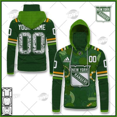 Personalized NHL New York Rangers Jersey 2022 St. Patrick's Day Hoodie Shirt Long Sleeve| Personalize Your Own New & Retro Sports Jerseys, Hoodies, T Shirts