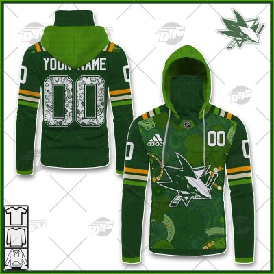 Personalized NHL San Jose Sharks Jersey 2022 St. Patrick's Day Hoodie Shirt Long Sleeve| Personalize Your Own New & Retro Sports Jerseys, Hoodies, T Shirts