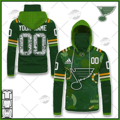 Personalized NHL St. Louis Blues Jersey 2022 St. Patrick's Day Hoodie Shirt Long Sleeve| Personalize Your Own New & Retro Sports Jerseys, Hoodies, T Shirts