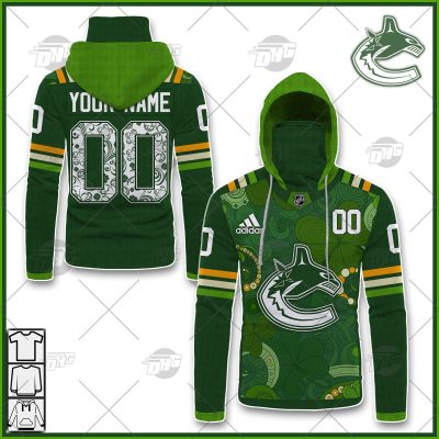 Personalized NHL Vancouver Canucks Jersey 2022 St. Patrick's Day Hoodie Shirt Long Sleeve| Personalize Your Own New & Retro Sports Jerseys, Hoodies, T Shirts