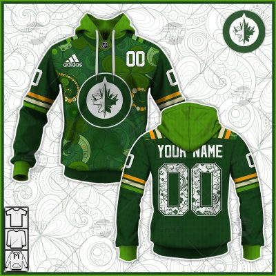Personalized NHL Winnipeg Jets Jersey 2022 St. Patrick's Day Hoodie Shirt Long Sleeve| Personalize Your Own New & Retro Sports Jerseys, Hoodies, T Shirts