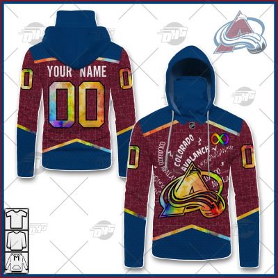 Personalized NHL Colorado Avalanche Jersey Custom Autism Shirt Hoodie - OldSchoolThings - Personalize Your Own New & Retro Sports Jerseys, Hoodies, T Shirts