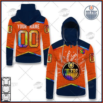 Personalized NHL Edmonton Oilers Jersey Custom Autism Shirt Hoodie - OldSchoolThings - Personalize Your Own New & Retro Sports Jerseys, Hoodies, T Shirts