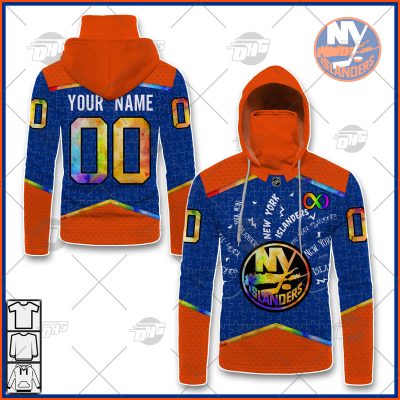 Personalized NHL New York Islanders Jersey Custom Autism Shirt Hoodie - OldSchoolThings - Personalize Your Own New & Retro Sports Jerseys, Hoodies, T Shirts