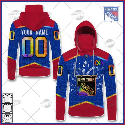 Personalized NHL New York Rangers Jersey Custom Autism Shirt Hoodie - OldSchoolThings - Personalize Your Own New & Retro Sports Jerseys, Hoodies, T Shirts