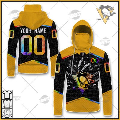 Personalized NHL Pittsburgh Penguins Jersey Custom Autism Shirt Hoodie - OldSchoolThings - Personalize Your Own New & Retro Sports Jerseys, Hoodies, T Shirts