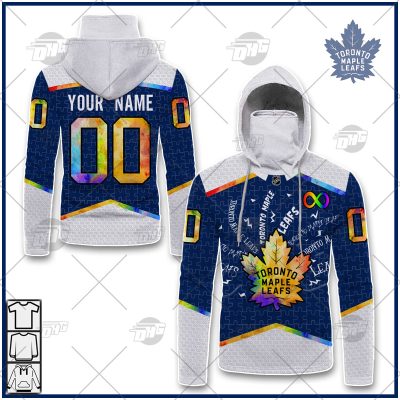 Personalized NHL Toronto Maple Leafs Jersey Custom Autism Shirt Hoodie - OldSchoolThings - Personalize Your Own New & Retro Sports Jerseys, Hoodies, T Shirts