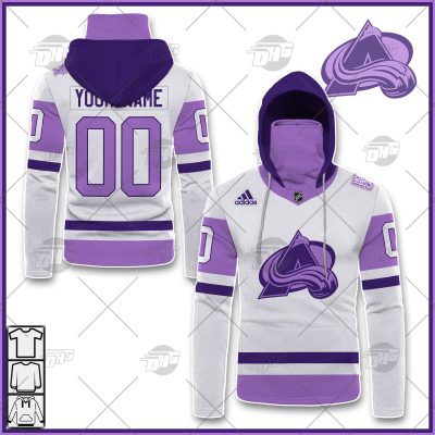 Personalized NHL Jersey Colorado Avalanche White/Purple Hockey Fights Cancer Primegreen Custom Jersey - OldSchoolThings - Personalize Your Own New & Retro Sports Jerseys, Hoodies, T Shirts