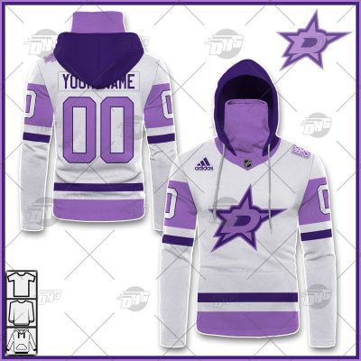 Personalized NHL Jersey Dallas Stars White/Purple Hockey Fights Cancer Primegreen Custom Jersey - OldSchoolThings - Personalize Your Own New & Retro Sports Jerseys, Hoodies, T Shirts