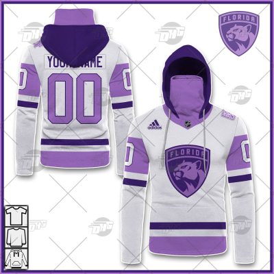Personalized NHL Jersey Florida Panthers White/Purple Hockey Fights Cancer Primegreen Custom Jersey - OldSchoolThings - Personalize Your Own New & Retro Sports Jerseys, Hoodies, T Shirts