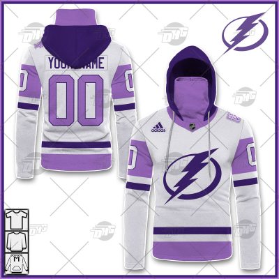 Personalized NHL Jersey Tampa Bay Lightning White/Purple Hockey Fights Cancer Primegreen Custom Jersey - OldSchoolThings - Personalize Your Own New & Retro Sports Jerseys, Hoodies, T Shirts