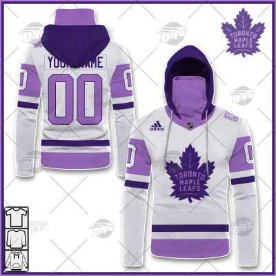 Personalized NHL Jersey Toronto Maple Leafs White/Purple Hockey Fights Cancer Primegreen Custom Jersey - OldSchoolThings - Personalize Your Own New & Retro Sports Jerseys, Hoodies, T Shirts