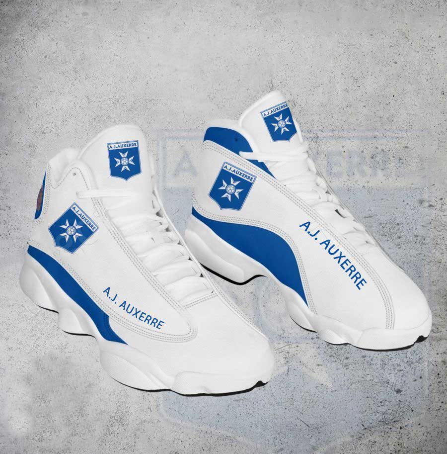 AJ Auxerre White Blue Air Jordan 13 Shoes AJ Auxerre White Blue Air Jordan 13 Shoes
