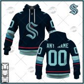 Personalized NHL Men's Seattle Kraken 2022 Fanatics Branded Navy Home Breakaway Jersey| Personalize Your Own New & Retro Sports Jerseys, Hoodies, T Shirts