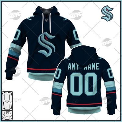 Personalized NHL Men's Seattle Kraken 2022 Fanatics Branded Navy Home Breakaway Jersey| Personalize Your Own New & Retro Sports Jerseys, Hoodies, T Shirts