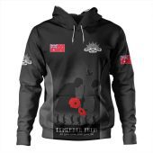 Australia Hoodie - Anzac Day Australian Red Ensign Remember Them