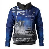 Australia Hoodie Remember All The Battles Fought Blue