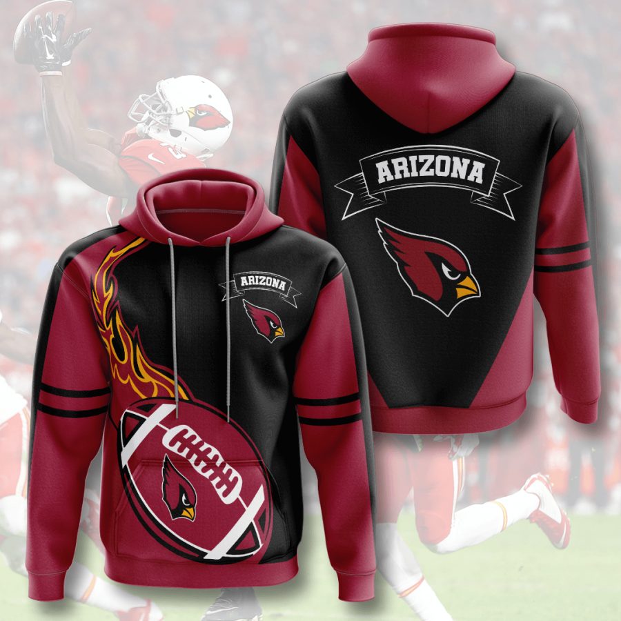 NFL Arizona Cardinals Red Black Pullover Hoodie NFL Arizona Cardinals Red Black Pullover Hoodie