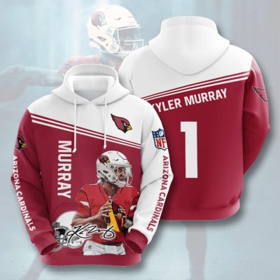 NFL Arizona Cardinals Kyler Murray Red White Pullover Hoodie