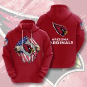 NFL Arizona Cardinals Tearing Open Logo Pullover Hoodie