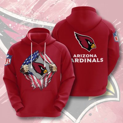 NFL Arizona Cardinals Tearing Open Logo Pullover Hoodie