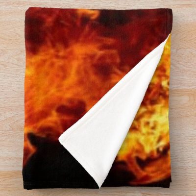 AS Monaco Blue Flame And Orange Fleece Blanket