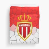 AS Monaco White Red Fleece Blanket