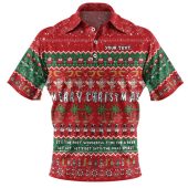 Australia Christmas Custom Polo Shirt - Aussie Ugly Christmas Let's Get Lit Polo Shirt