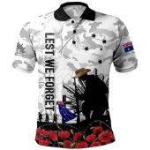 Australia Polo Shirt Fallen But Not Forgotten Remembrance Day Tribute