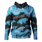 Australia Hoodie - Aboriginal Blue Butterflies Art Inspired