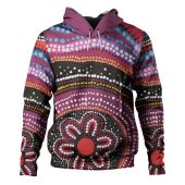 Australia Aboriginal Inspired Hoodie - Aboriginal Inspired Color Dot Painting