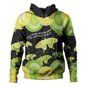 Australia Hoodie - Aboriginal Green Butterflies Art Inspired