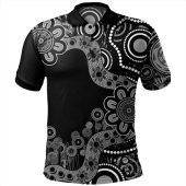 Australia Polo Shirt Aboriginal Indigenous Dot Painting